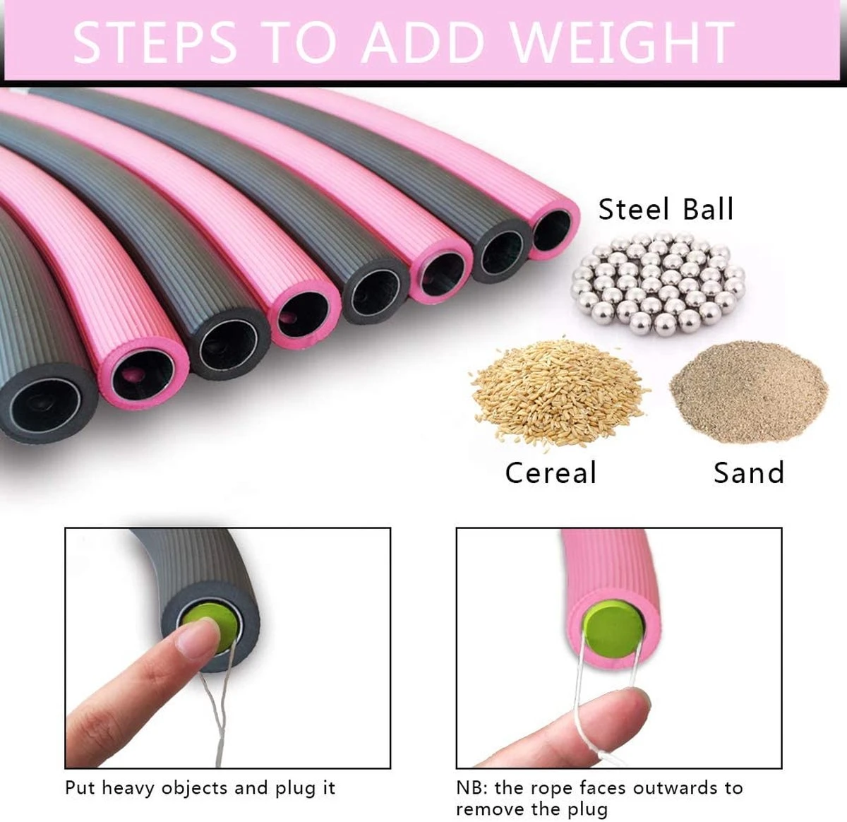 Fitness Hoela Hoop | Sport Hoepel - Hula Hoop - Yoga ring| Perfect om af te vallen, je heupen shapen en Anti Cellulite! | Aanpasbaar gewicht | 8 delen click-design | Voor volwassenen en kinderen| Merkloos Fitness Hoela Hoop | Sport Hoepel - Hula Hoop - Yoga Ring| Perfect Om Af Te Vallen, Je Heupen Shapen En Anti Cellulite! | Aanpasbaar Gewicht | 8 Delen Click-design | Voor Volwassenen En Kinderen| -Fitnessapparatuur Serie Winkel 1200x1164 7