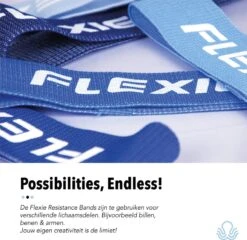 FLEXIE B-BANDS - Weerstandsbanden - Resistance Bands Set - Booty Band - Fitness Elastiek - Crossfit - Stof/Katoen - Blauw -Fitnessapparatuur Serie Winkel 1200x1165 9