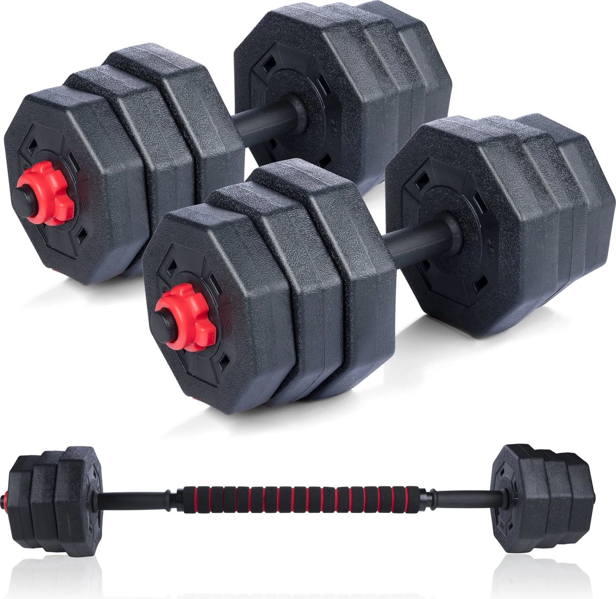 Umbro Halterset - 20 KG - Verstelbare Dumbells en Barbell - Gewichten van 1.25 KG, 1.5KG en 2KG - Kunststof Umbro Halterset - 20 KG - Verstelbare Dumbells En Barbell - Gewichten Van 1.25 KG, 1.5KG En 2KG - Kunststof -Fitnessapparatuur Serie Winkel 1200x1166 18