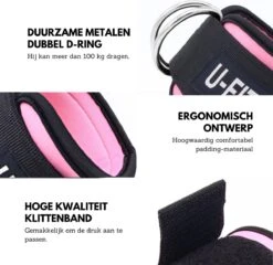 U Fit One Barbell Pad & 2 Stuks Ankle Straps Set - Enkelband - Ankle Cuff Strap - Enkel Strap - Billen Trainer - Nekbeschermer - Barpad - Squat Sponge Bar Pad - Schouderpad - Halterstang - Lunges - Hip Thrust - Roze 4 U Fit One Barbell Pad & 2 Stuks Ankle Straps Set - Enkelband - Ankle Cuff Strap - Enkel Strap - Billen Trainer - Nekbeschermer - Barpad - Squat Sponge Bar Pad - Schouderpad - Halterstang - Lunges - Hip Thrust - Roze -Fitnessapparatuur Serie Winkel 1200x1166 19