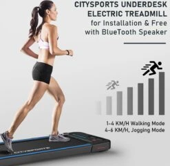 Citysports Loopband WP2 | 440W Motor | LCD-scherm | Bluetooth | Meerdere Snelheidsstanden -Fitnessapparatuur Serie Winkel 1200x1167 1