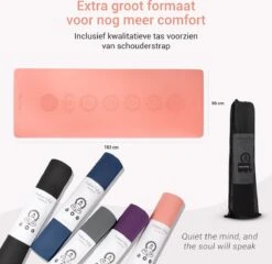 Yoga Mat Sportmat Fitnessmat Antislip Duurzaam Met Yoga Lessen - Roze -Fitnessapparatuur Serie Winkel 1200x1167 12