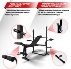 Physionics - Multifunctionele Halterbank - Butterfly Oefening, Sit-ups - Krachttraining - Training Benen - Verstelbare Rugleuning In 4 Standen, Maximum Draagvermogen 255kg - Zwart 11 Physionics - Multifunctionele Halterbank - Butterfly Oefening, Sit-ups - Krachttraining - Training Benen - Verstelbare Rugleuning In 4 Standen, Maximum Draagvermogen 255kg - Zwart -Fitnessapparatuur Serie Winkel 1200x1167 15