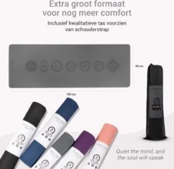 Yoga Mat Sportmat Fitnessmat Antislip Duurzaam Met Yoga Lessen - Grijs 5 Yoga Mat Sportmat Fitnessmat Antislip Duurzaam Met Yoga Lessen - Grijs -Fitnessapparatuur Serie Winkel 1200x1167 2