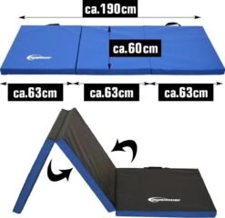 190x60 XL Gymnastiekmat Voor Thuis - Opvouwbaar - 5cm Dikke Turnmat - Zachte Vloermat Voor Kinderen 9 190x60 XL Gymnastiekmat Voor Thuis - Opvouwbaar - 5cm Dikke Turnmat - Zachte Vloermat Voor Kinderen -Fitnessapparatuur Serie Winkel 1200x1167 3