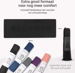 Yoga Mat Sportmat Fitnessmat Antislip Duurzaam Met Yoga Lessen - Zwart 7 Yoga Mat Sportmat Fitnessmat Antislip Duurzaam Met Yoga Lessen - Zwart -Fitnessapparatuur Serie Winkel 1200x1167 7