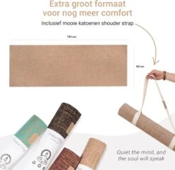 Yoga Mat Sportmat Fitnessmat Antislip Duurzaam Met Yoga Lessen - Beige -Fitnessapparatuur Serie Winkel 1200x1167 9