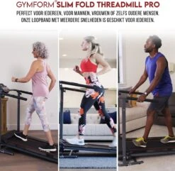 Gymform Slim Fold PRO - Loopband Inklapbaar - Opvouwbaar - Wandelband - LCD Display - Met Hartslagmeter 8 Gymform Slim Fold PRO - Loopband Inklapbaar - Opvouwbaar - Wandelband - LCD Display - Met Hartslagmeter -Fitnessapparatuur Serie Winkel 1200x1169 1