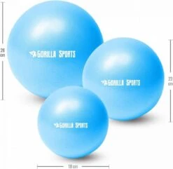 Gorilla Sports Mini Pilates Bal - 18 Cm - Blauw 4 Gorilla Sports Mini Pilates Bal - 18 Cm - Blauw -Fitnessapparatuur Serie Winkel 1200x1169 8