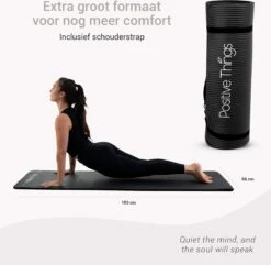 Yoga Mat Sportmat Fitnessmat Antislip NBR - 1 Cm Zwart 6 Yoga Mat Sportmat Fitnessmat Antislip NBR - 1 Cm Zwart -Fitnessapparatuur Serie Winkel 1200x1171 5