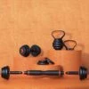 Active Panther Dumbbell Set 40 Kg - Zwart/Oranje Verstelbare Halter, Dumbbell & Kettlebell Stang 40 Kg Totaal