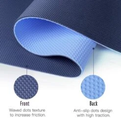 Saferell Antislip Yogamat - Zwart - Gemaakt Van TPE Met Extra Dik (6mm) - Sportmat Fitness Mat Duurzaam Zwart- Hypoallergene Yogamat Met Draagband - 183 Cm X 61 Cm X 0,6 Cm -Fitnessapparatuur Serie Winkel 1200x1173 13