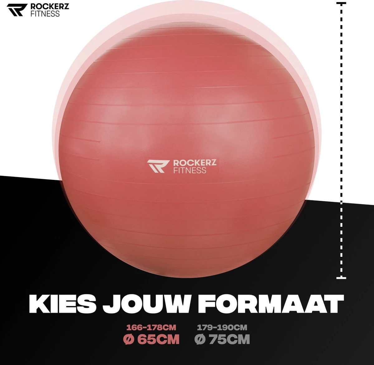 Rockerz Fitness® - Yoga bal inclusief pomp - Pilates bal - Fitness bal - Zwangerschapsbal - Goede houding bij het thuiswerken - 65 cm - kleur: Rose gold Rockerz Fitness® - Yoga Bal Inclusief Pomp - Pilates Bal - Fitness Bal - Zwangerschapsbal - Goede Houding Bij Het Thuiswerken - 65 Cm - Kleur: Rose Gold -Fitnessapparatuur Serie Winkel 1200x1173 16
