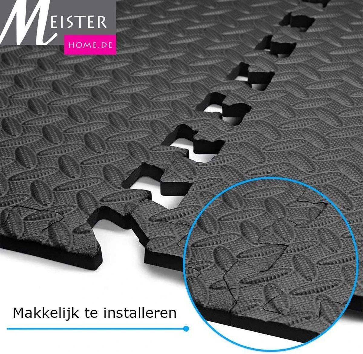 Meisterhome ® geluidsdempende sport EVA puzzelmat set - Waterdichte fitness mat met mooie afgewerkte randen - Zachte yogamat Easy installeren/schoonmaken - Fitnessruimte/meditatie - Warmte isolerend - 60 x 60 x 1 cm - 15 stuks 5.40 m²- Zwart Meisterhome ® Geluidsdempende Sport EVA Puzzelmat Set - Waterdichte Fitness Mat Met Mooie Afgewerkte Randen - Zachte Yogamat Easy Installeren/schoonmaken - Fitnessruimte/meditatie - Warmte Isolerend - 60 X 60 X 1 Cm - 15 Stuks 5.40 M²- Zwart -Fitnessapparatuur Serie Winkel 1200x1173 6