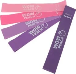 Wow Peach - Premium Weerstandsbanden Van Hoge Kwaliteit ROZE/PAARS - Set Van 5 Resistance Banden - Fitness Elastiek - Without Lemons - WOW Peach -Fitnessapparatuur Serie Winkel 1200x1173 7
