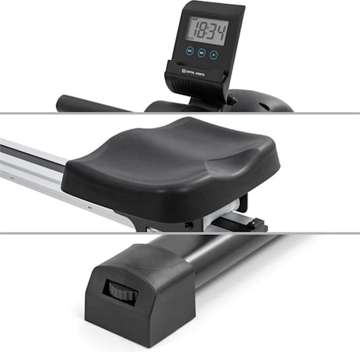 CAPITAL SPORTS Stream M1 roeitrainer 105cm - LC display - 8 standen - Roeimachine - Roeiapparaat - magneetweerstand CAPITAL SPORTS Stream M1 Roeitrainer 105cm - LC Display - 8 Standen - Roeimachine - Roeiapparaat - Magneetweerstand -Fitnessapparatuur Serie Winkel