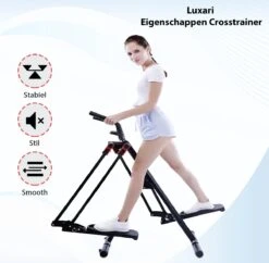 Luxari - Crosstrainer - Voor- En Zijwaartse Bewegingen - Inc. Hartslagfunctie - Hometrainer - Elliptische Trainer -Fitnessapparatuur Serie Winkel 1200x1174 3