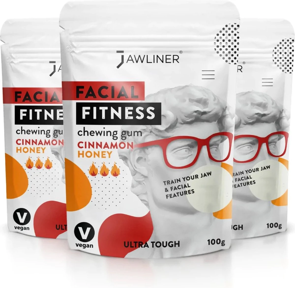 Jawliner Fitness Kauwgom Cinnamon Honey - Kaak Trainer voor Kaakspier Oefeningen - Strakke kaaklijn Jawliner Fitness Kauwgom Cinnamon Honey - Kaak Trainer Voor Kaakspier Oefeningen - Strakke Kaaklijn -Fitnessapparatuur Serie Winkel 1200x1174 7