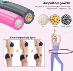 Fitness Hoelahoep Voor Volwassenen - Perfect Voor Afvallen! - Roestvrijstaal - Sport Hoepel - Weighted Hula Hoop - Sport Hoepel -Fitnessapparatuur Serie Winkel 1200x1175 8