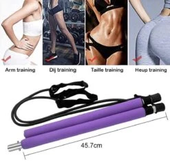 Merkloos Pilates Sticks - Professionele Fitness Bar - Pilates Stick - Yoga Stok - Pilates Set - Weerstandsbanden - Pilates Bar - Full Body Workout - Thuis Gym - Fitness Elastiek - Gymstick -Fitnessapparatuur Serie Winkel 1200x1176 8