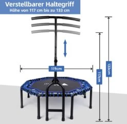 FOXSPORT Hoogwaardige Fitness Trampoline Met Handvat - Opvouwbare Trampoline - Volwassene Of Kindertrampoline Tot 120 Kg - Inclusief Handgrip - Sport Trampoline 7 FOXSPORT Hoogwaardige Fitness Trampoline Met Handvat - Opvouwbare Trampoline - Volwassene Of Kindertrampoline Tot 120 Kg - Inclusief Handgrip - Sport Trampoline -Fitnessapparatuur Serie Winkel 1200x1177 1