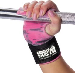 Womens Lifting Grip Roze Grijs Gorilla Wear -Fitnessapparatuur Serie Winkel 1200x1178 13