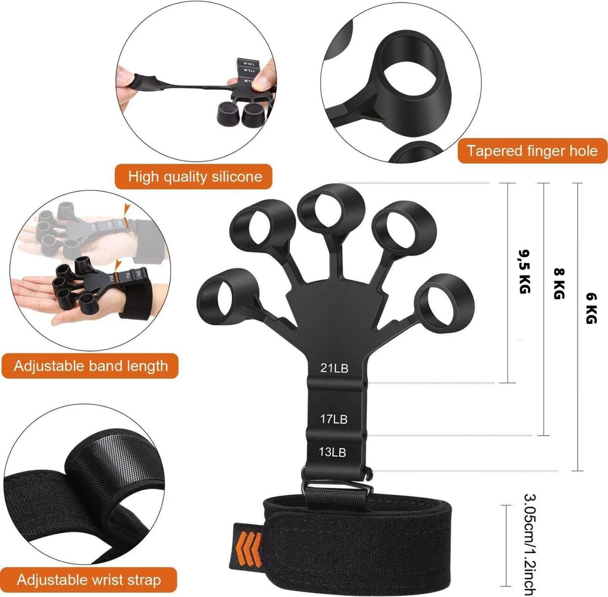 AyFit - Vingertrainers - Onderarm Trainer - Vinger Gripper Bekend Van TikTok - Hand Trainers - Grip Trainer - Siliconen - Weerstand Band - Spierversterker - Hand - Vinger - 2 Stuks AyFit - Vingertrainers - Onderarm Trainer - Vinger Gripper Bekend Van TikTok - Hand Trainers - Grip Trainer - Siliconen - Weerstand Band - Spierversterker - Hand - Vinger - 2 Stuks -Fitnessapparatuur Serie Winkel 1200x1180 17