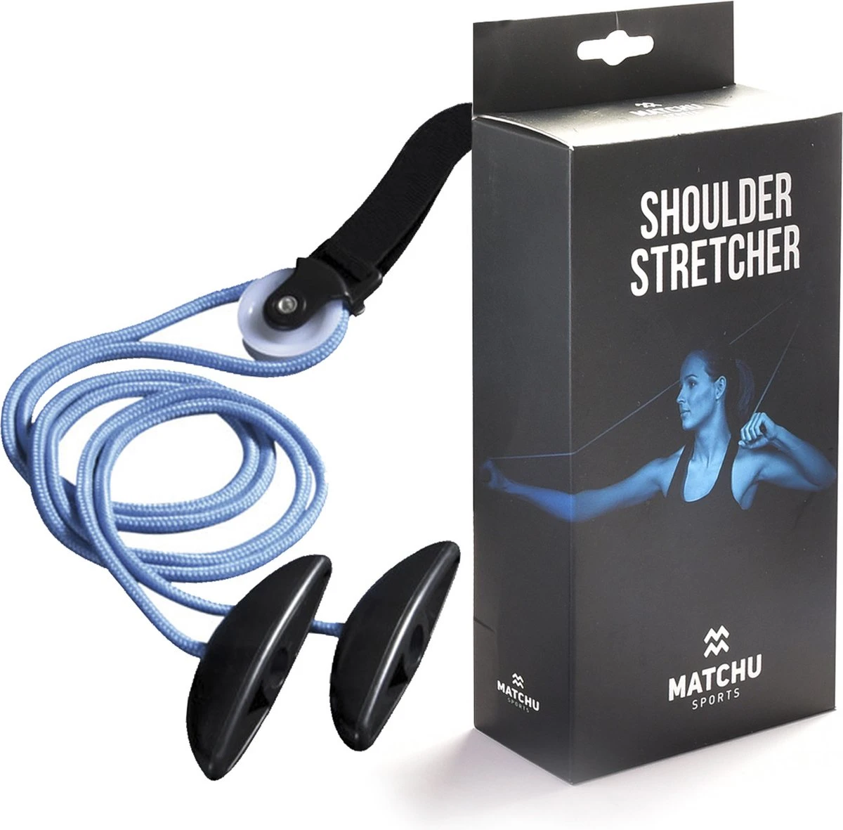 Match-U Schouderstretcher (Match-U Stretcher) - Blauw/Zwart Merkloos Match-U Schouderstretcher (Match-U Stretcher) - Blauw/Zwart -Fitnessapparatuur Serie Winkel 1200x1181 10