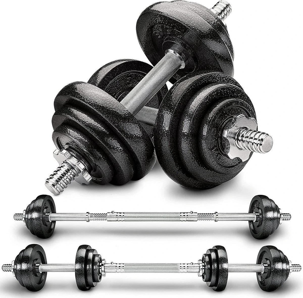 Dumbell set - Gewichten - Gietijzeren 2-in-1 verstelbare halterset 20 kg Dumbell Set - Gewichten - Gietijzeren 2-in-1 Verstelbare Halterset 20 Kg -Fitnessapparatuur Serie Winkel 1200x1181 18