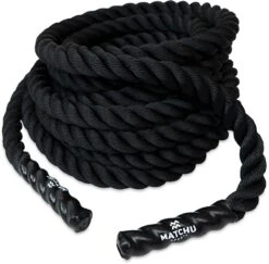 Matchu Sports - Battle Rope - HIIT Training - 8KG - Cardio Training - 38mm X 9m -Fitnessapparatuur Serie Winkel 1200x1181 4