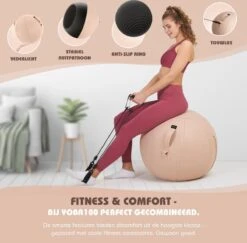 Sportstech Fitnessbal - Zitbal - Ergnomisch Voor Yoga, Pilates, Zwangerschap & Homegym - YOBA100 7 Sportstech Fitnessbal - Zitbal - Ergnomisch Voor Yoga, Pilates, Zwangerschap & Homegym - YOBA100 -Fitnessapparatuur Serie Winkel 1200x1182 5