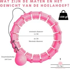 DeSire Fitness Hoelahoep Met Gewicht - Roze - Sport Hoepel Voor Volwassenen En Kinderen - Hula Hoop - Weight Hoop - HoolaHoop -Fitnessapparatuur Serie Winkel 1200x1184 12