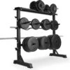 Halterrek - Halterstandaard - Halter Standaard - Dumbbell Rek - Gewichtenrek - 3 Niveaus - Zwart -Fitnessapparatuur Serie Winkel 1200x1184 22