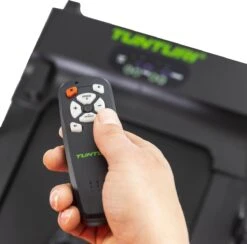 Tunturi Cardio Fit T10 Loopband - Inklapbaar - Ultra Platte Hardloopband - 7 Verschillende Trainingsprogramma's - 1.0 To 12 Km/u -Fitnessapparatuur Serie Winkel 1200x1184