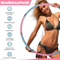 Zelics Sports - Professionele Fitness Hoelahoep Voor Volwassenen Met Gewicht - Gemaakt Van Roestvrij Staal, Zachte Foam En Anti-Zweet Buitenlaag - Sport Hoepel - Hula Hoop - Weight Hoop - Hoepel Fitness - 92cm/1.2 Kg Vulbaar- Inclusief Spingtouw -Fitnessapparatuur Serie Winkel 1200x1186 3