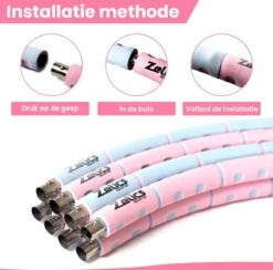 Zelics Sports - Professionele Fitness Hoelahoep Voor Volwassenen Met Gewicht - Gemaakt Van Roestvrij Staal, Zachte Foam En Anti-Zweet Buitenlaag - Sport Hoepel - Hula Hoop - Weight Hoop - Hoepel Fitness - 92cm/1.2 Kg Vulbaar- Inclusief Spingtouw -Fitnessapparatuur Serie Winkel 1200x1186 4