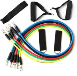 Eldur® Weerstandsbanden Set - 11-delige Set - Resistance Bands - Fitness Elastiek Set -Fitnessapparatuur Serie Winkel 1200x1186 7