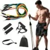 Fitness Elastiek - Resistance Band - Weerstandsbanden Set - Workout Set Met Handvatten, Enkel Straps En Deuranker 1 Fitness Elastiek - Resistance Band - Weerstandsbanden Set - Workout Set Met Handvatten, Enkel Straps En Deuranker -Fitnessapparatuur Serie Winkel 1200x1187 10
