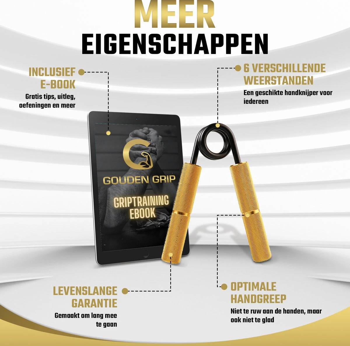 Gouden Grip Handknijpers Beginnersset Level 1-3 (23-68kg) + GRATIS Griptraining E-book - Handtrainer - Handgrippers - Handknijper Fitness - Knijphalter - Onderarm trainer - Handtrainers - Heavy Grip - Buigveer Gouden Grip Handknijpers Beginnersset Level 1-3 (23-68kg) + GRATIS Griptraining E-book - Handtrainer - Handgrippers - Handknijper Fitness - Knijphalter - Onderarm Trainer - Handtrainers - Heavy Grip - Buigveer -Fitnessapparatuur Serie Winkel 1200x1187 15