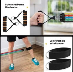 Merkloos Weerstandsbanden - 11delig - Fitness Elastiek Set - Thuis Sporten - Met Draagtas - Able & Borret -Fitnessapparatuur Serie Winkel 1200x1187 6