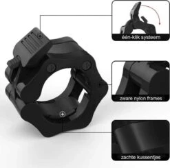 MJ Sports Premium Jaw Collar Set - Haltersluitingen - Halterklemmen - Halterstangsluiting - Jaw Collars - Olympic Barbell - Fitness - Set Van 2 - 50mm - Zwart 5 MJ Sports Premium Jaw Collar Set - Haltersluitingen - Halterklemmen - Halterstangsluiting - Jaw Collars - Olympic Barbell - Fitness - Set Van 2 - 50mm - Zwart -Fitnessapparatuur Serie Winkel 1200x1188 14