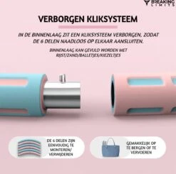 Breaking Limits Fitness Hoelahoep Voor Volwassenen – Gemaakt Van Roestvrij Staal, Zachte Foam En Anti-Zweet Buitenlaag – Sport Hoepel – Hula Hoop/ Weight Hoop – HoolaHoop – Roze – 94CM + 1 Tot 8 KG -Fitnessapparatuur Serie Winkel 1200x1188 5