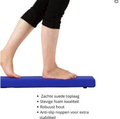 Opvouwbare Turnbalk - 2,2 M - Blauw - Evenwichtsbalk -Fitnessapparatuur Serie Winkel 1200x1189 10