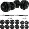 ECGSPOR Verstelbare Dumbbells - 2 X 13 Kg - Halterset / Dumbbell Set 26 Kg - Zwart 2 ECGSPOR Verstelbare Dumbbells - 2 X 13 Kg - Halterset / Dumbbell Set 26 Kg - Zwart -Fitnessapparatuur Serie Winkel 1200x1189 14