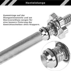 Curlstang - Curl Bar - Gewichten - Curlstang Met Gewichten - Ez Bar - Halterstang - Halterstang 25mm - 23.5 Kg - Inclusief Stersluitingen - Zwart - 120 Cm -Fitnessapparatuur Serie Winkel 1200x1190 12