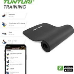 Tunturi Fitnessmat - Yogamat - Sportmat Gemaakt Van Zacht NBR Materiaal - 180 X 60 X 1,5cm - Zwart - Incl. Gratis Fitness App 6 Tunturi Fitnessmat - Yogamat - Sportmat Gemaakt Van Zacht NBR Materiaal - 180 X 60 X 1,5cm - Zwart - Incl. Gratis Fitness App -Fitnessapparatuur Serie Winkel 1200x1191 13