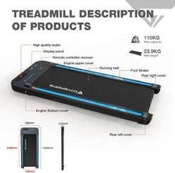 Merkloos CITYSPORTS Loopband Voor Thuis/kantoor, 440 W Motor, Slank En Stil, Lcd-scherm En Teller, Ingebouwde Bluetooth-luidspreker 6 Merkloos CITYSPORTS Loopband Voor Thuis/kantoor, 440 W Motor, Slank En Stil, Lcd-scherm En Teller, Ingebouwde Bluetooth-luidspreker -Fitnessapparatuur Serie Winkel 1200x1192 1