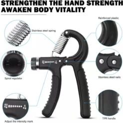 Igoods Handknijper - Handtrainer - Thuis Trainen - Knijphalter - Grip Trainer - Tot 60Kg - Zwart -Fitnessapparatuur Serie Winkel 1200x1194 14