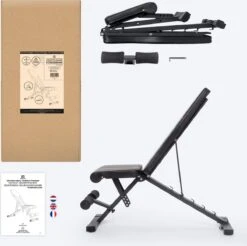 LifeGoods Fitness Halterbank - Verstelbaar - Inklapbaar - Zwart/Rood -Fitnessapparatuur Serie Winkel 1200x1194 17