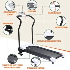 Loopband Inklapbaar Fitness Elektrisch 10 Km/h - Loopbanden Treadmill -Fitnessapparatuur Serie Winkel 1200x1194